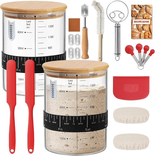 Sourdough starter jar kit 50 - jar, kit,